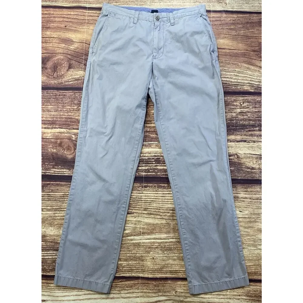 J.CREW Pants Mens Size 30x32 Gray Stretch Chino Essex Pants Office Biz